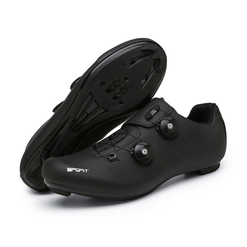 New Outdoor Road Bike Cycling Shoes Mountain Bike Lock Shoes Dynamic Power-Assisted Hard-Soled Cycling Shoes - Image 1